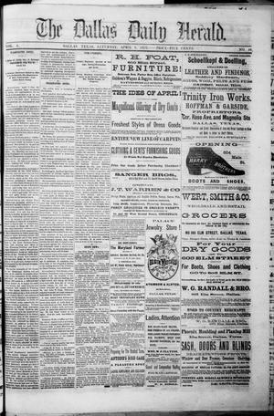 The Dallas Daily Herald. (Dallas, Tex.), Vol. 4, No. 48, Ed. 1 Saturday, April 8, 1876