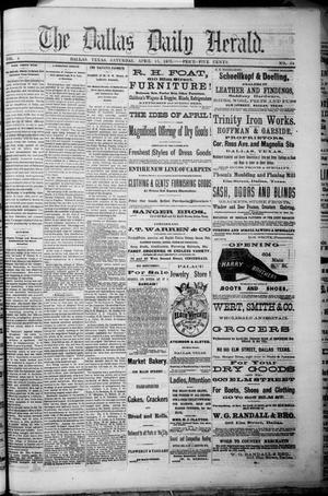 The Dallas Daily Herald. (Dallas, Tex.), Vol. 4, No. 54, Ed. 1 Saturday, April 15, 1876