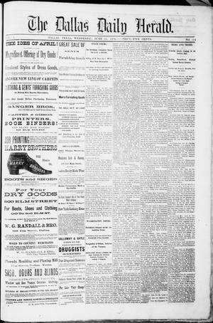 The Dallas Daily Herald. (Dallas, Tex.), Vol. 4, No. 114, Ed. 1 Wednesday, June 21, 1876