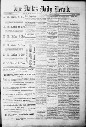 The Dallas Daily Herald. (Dallas, Tex.), Vol. 4, No. 215, Ed. 1 Thursday, November 9, 1876