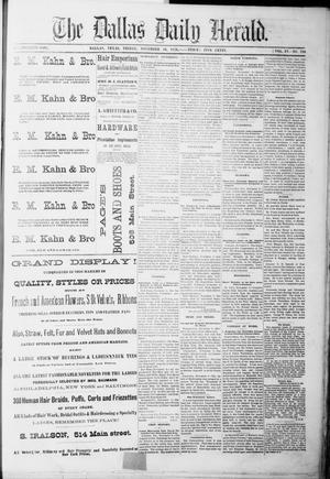 Primary view of object titled 'The Dallas Daily Herald. (Dallas, Tex.), Vol. 4, No. 216, Ed. 1 Friday, November 10, 1876'.