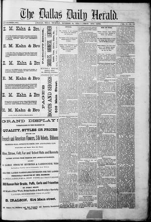 The Dallas Daily Herald. (Dallas, Tex.), Vol. 4, No. 221, Ed. 1 Thursday, November 16, 1876