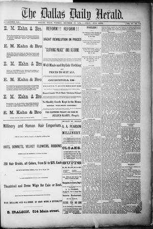 The Dallas Daily Herald. (Dallas, Tex.), Vol. 4, No. 242, Ed. 1 Tuesday, December 12, 1876