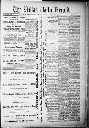 Primary view of object titled 'The Dallas Daily Herald. (Dallas, Tex.), Vol. 4, No. 253, Ed. 1 Saturday, December 23, 1876'.