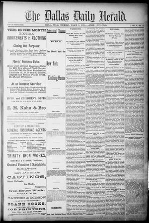 The Dallas Daily Herald. (Dallas, Tex.), Vol. 5, No. 15, Ed. 1 Thursday, March 1, 1877