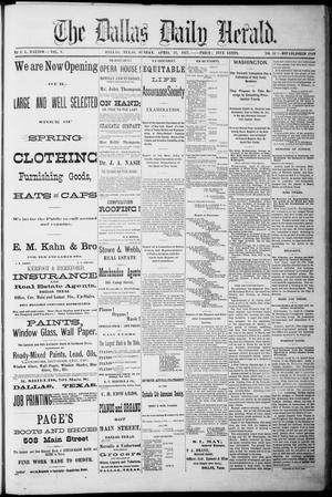 The Dallas Daily Herald. (Dallas, Tex.), Vol. 5, No. 41, Ed. 1 Sunday, April 22, 1877