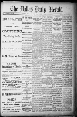 Primary view of object titled 'The Dallas Daily Herald. (Dallas, Tex.), Vol. 5, No. 82, Ed. 1 Saturday, June 9, 1877'.