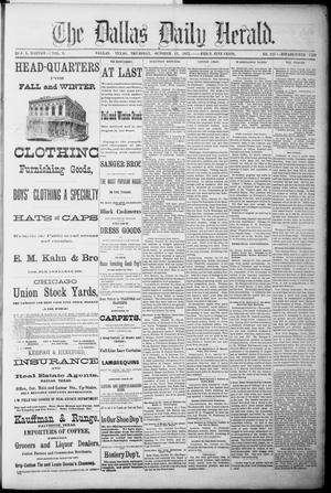 The Dallas Daily Herald. (Dallas, Tex.), Vol. 5, No. 115, Ed. 1 Thursday, October 11, 1877