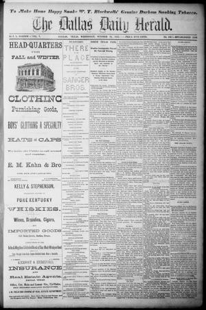 The Dallas Daily Herald. (Dallas, Tex.), Vol. 5, No. 126, Ed. 1 Wednesday, October 24, 1877