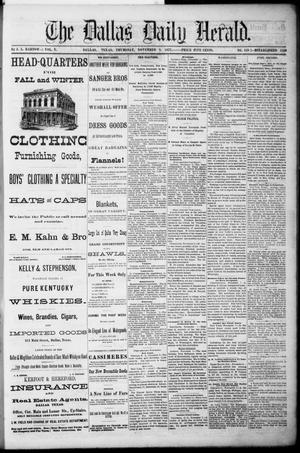 The Dallas Daily Herald. (Dallas, Tex.), Vol. 5, No. 139, Ed. 1 Thursday, November 8, 1877