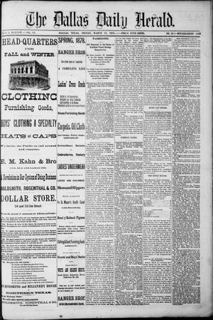 The Dallas Daily Herald. (Dallas, Tex.), Vol. 6, No. 34, Ed. 1 Friday, March 22, 1878