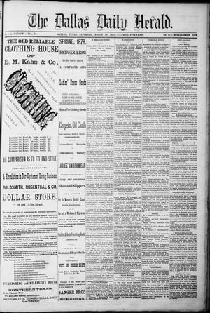 The Dallas Daily Herald. (Dallas, Tex.), Vol. 6, No. 42, Ed. 1 Saturday, March 30, 1878