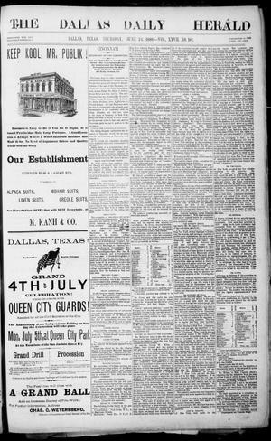 The Dallas Daily Herald. (Dallas, Tex.), Vol. 27, No. 181, Ed. 1 Thursday, June 24, 1880
