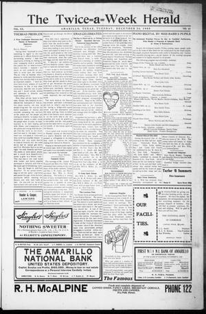 The Twice-a-Week Herald. (Amarillo, Tex.), Vol. 20, No. 51, Ed. 1 Tuesday, December 26, 1905