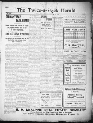 The Twice-a-Week Herald. (Amarillo, Tex.), Vol. 21, No. 74, Ed. 1 Friday, September 14, 1906