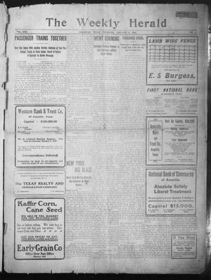 The Weekly Herald. (Amarillo, Tex.), Vol. 22, No. 1, Ed. 1 Thursday, January 3, 1907