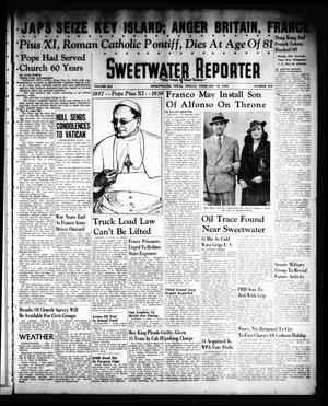 Sweetwater Reporter (Sweetwater, Tex.), Vol. 41, No. 249, Ed. 1 Friday, February 10, 1939