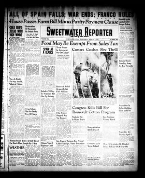 Sweetwater Reporter (Sweetwater, Tex.), Vol. 41, No. 289, Ed. 1 Wednesday, March 29, 1939