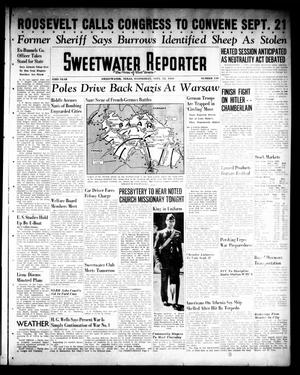 Sweetwater Reporter (Sweetwater, Tex.), Vol. 43, No. 110, Ed. 1 Wednesday, September 13, 1939