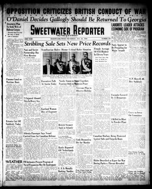 Sweetwater Reporter (Sweetwater, Tex.), Vol. 43, No. 139, Ed. 1 Wednesday, October 18, 1939