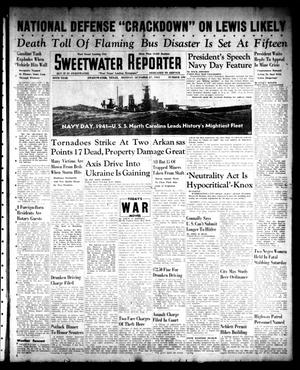 Sweetwater Reporter (Sweetwater, Tex.), Vol. 45, No. 139, Ed. 1 Monday, October 27, 1941