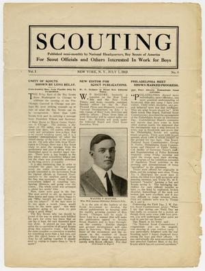 Primary view of object titled 'Scouting, Volume 1, Number 6, July 1, 1913'.