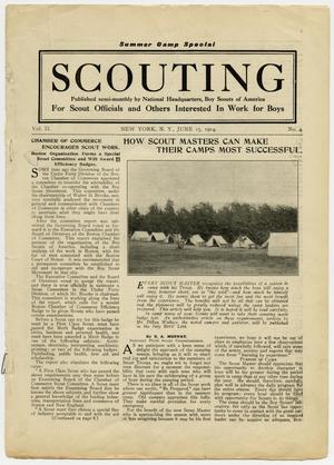 Primary view of object titled 'Scouting, Volume 2, Number 4, June 15, 1914'.
