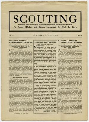 Primary view of object titled 'Scouting, Volume 2, Number 24, April 15, 1915'.