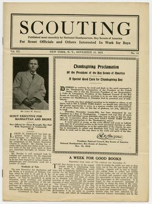 Scouting, Volume 3, Number 14, November 15, 1915