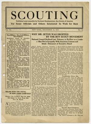Scouting, Volume 3, Number 16, December 15, 1915