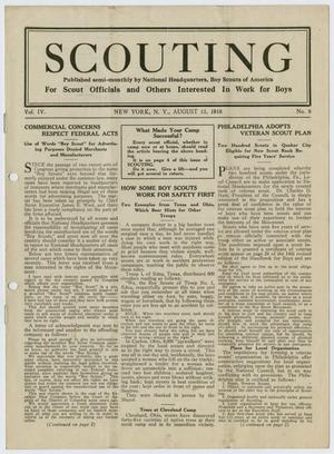 Scouting, Volume 4, Number 8, August 15, 1916