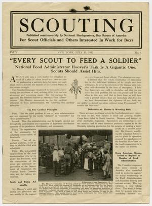 Primary view of object titled 'Scouting, Volume 5, Number 6, July 15, 1917'.