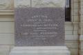 Thumbnail image of item number 1 in: 'Milam County Courthouse, detail of cornerstone'.