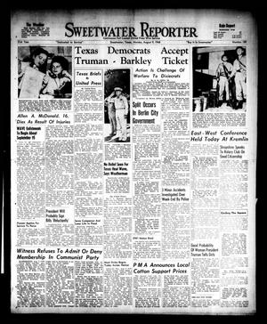 Sweetwater Reporter (Sweetwater, Tex.), Vol. 51, No. 189, Ed. 1 Monday, August 9, 1948