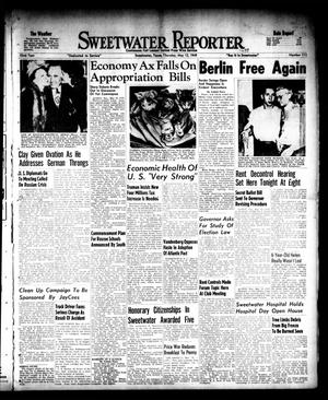 Sweetwater Reporter (Sweetwater, Tex.), Vol. 52, No. 113, Ed. 1 Thursday, May 12, 1949