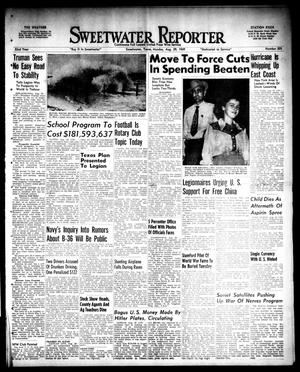 Sweetwater Reporter (Sweetwater, Tex.), Vol. 52, No. 205, Ed. 1 Monday, August 29, 1949