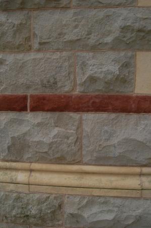 Fayette County Courthouse, detail of stonework.