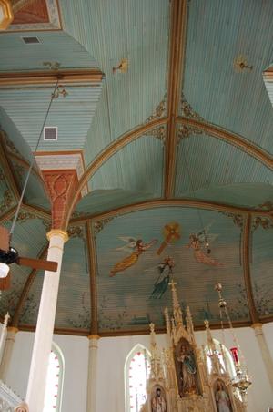 St. Mary's Church of the Assumption, interior ceiling detail