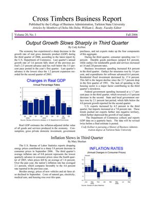 Primary view of object titled 'Cross Timbers Business Report, Volume 20, Number 1, Fall 2006'.