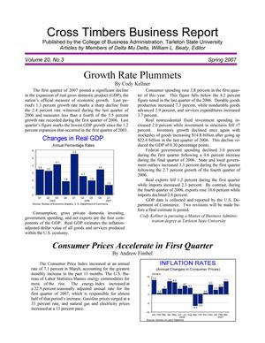 Primary view of object titled 'Cross Timbers Business Report, Volume 20, Number 3, Spring 2007'.