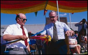 [Former Governor Allan Shivers Cutting Ribbon at Opening Ceremonies]