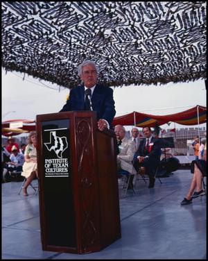 Former Texas Governor John B. Connally at the Opening Ceremony