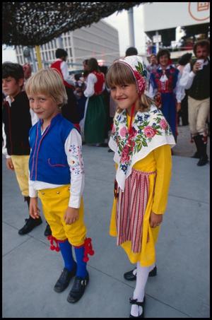 [Children in Traditional German Dancing Attire]