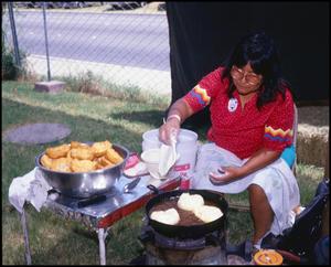 [Woman Making Alabama Coushatta Fry Bread]