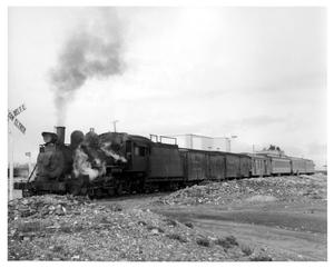Primary view of object titled '[Train at Avalos station in Mexico]'.