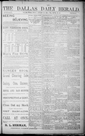 The Dallas Daily Herald. (Dallas, Tex.), Vol. 28, No. 47, Ed. 1 Friday, January 21, 1881