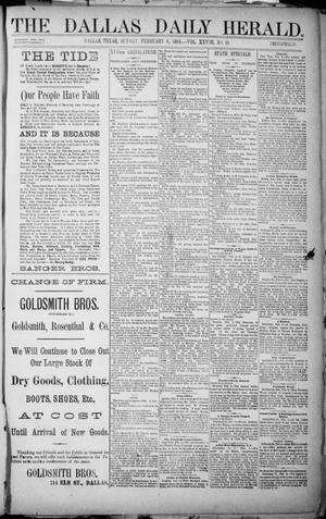 The Dallas Daily Herald. (Dallas, Tex.), Vol. 28, No. 61, Ed. 1 Sunday, February 6, 1881