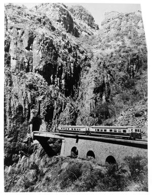 Primary view of object titled '["Autovias" train in Mexican mountains]'.