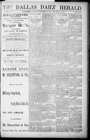 The Dallas Daily Herald. (Dallas, Tex.), Vol. 28, No. 262, Ed. 1 Thursday, September 29, 1881