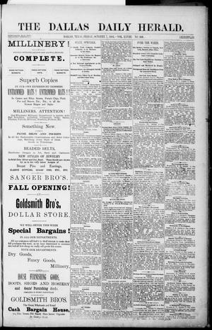 The Dallas Daily Herald. (Dallas, Tex.), Vol. 28, No. 269, Ed. 1 Friday, October 7, 1881
